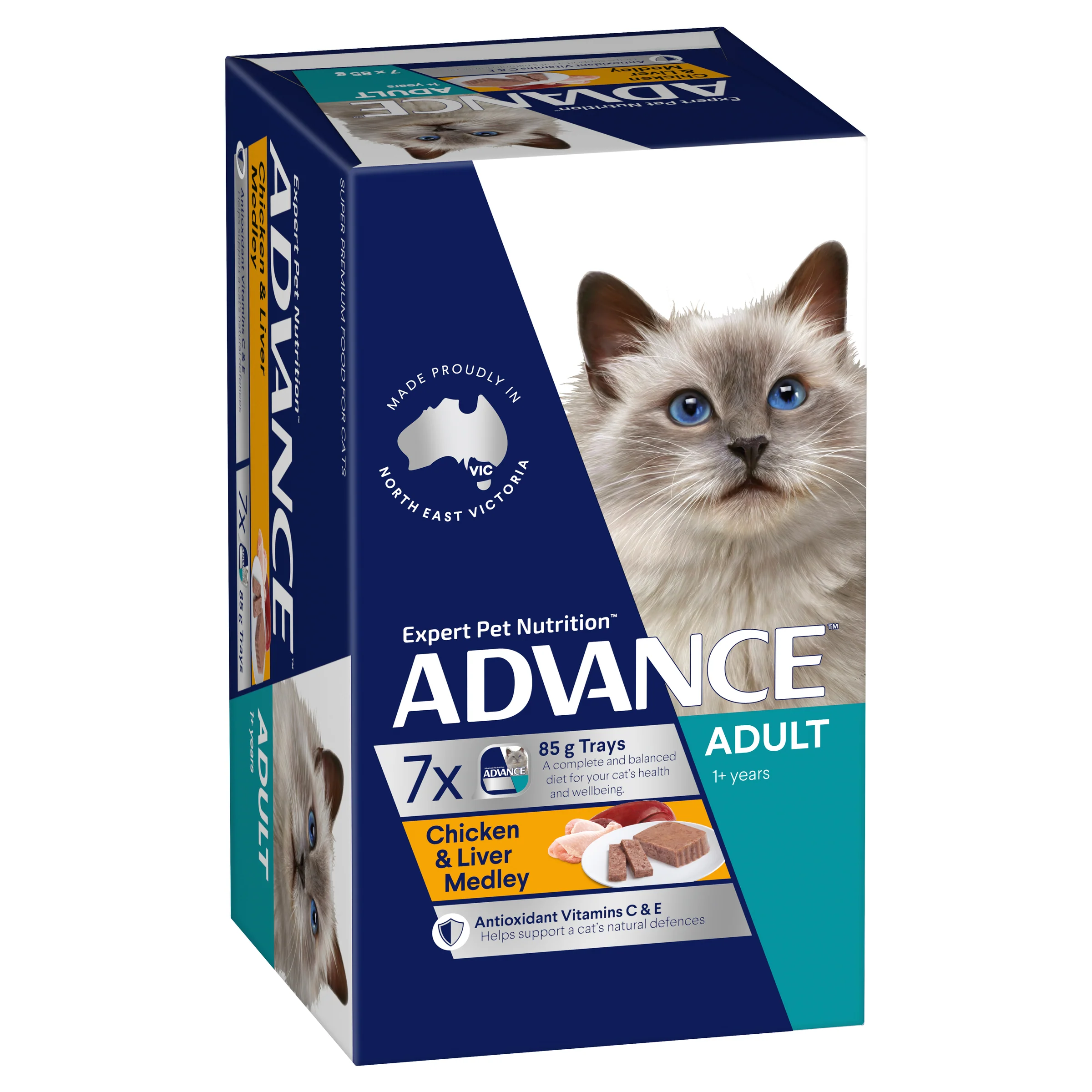 Advance Adult Chicken and Liver Trays Wet Cat Food - Image 8
