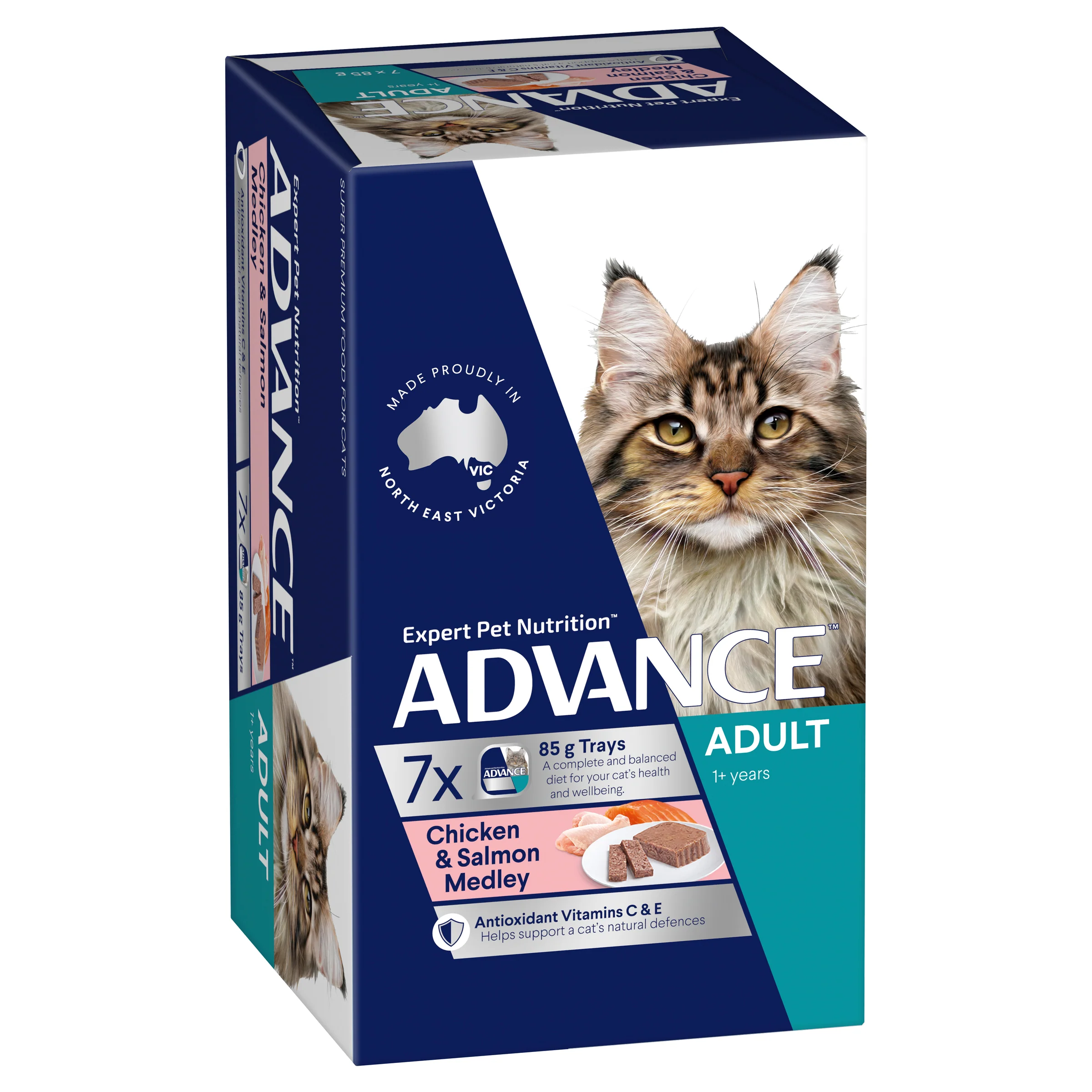 Advance Adult Chicken and Salmon Trays Wet Cat Food - Image 8