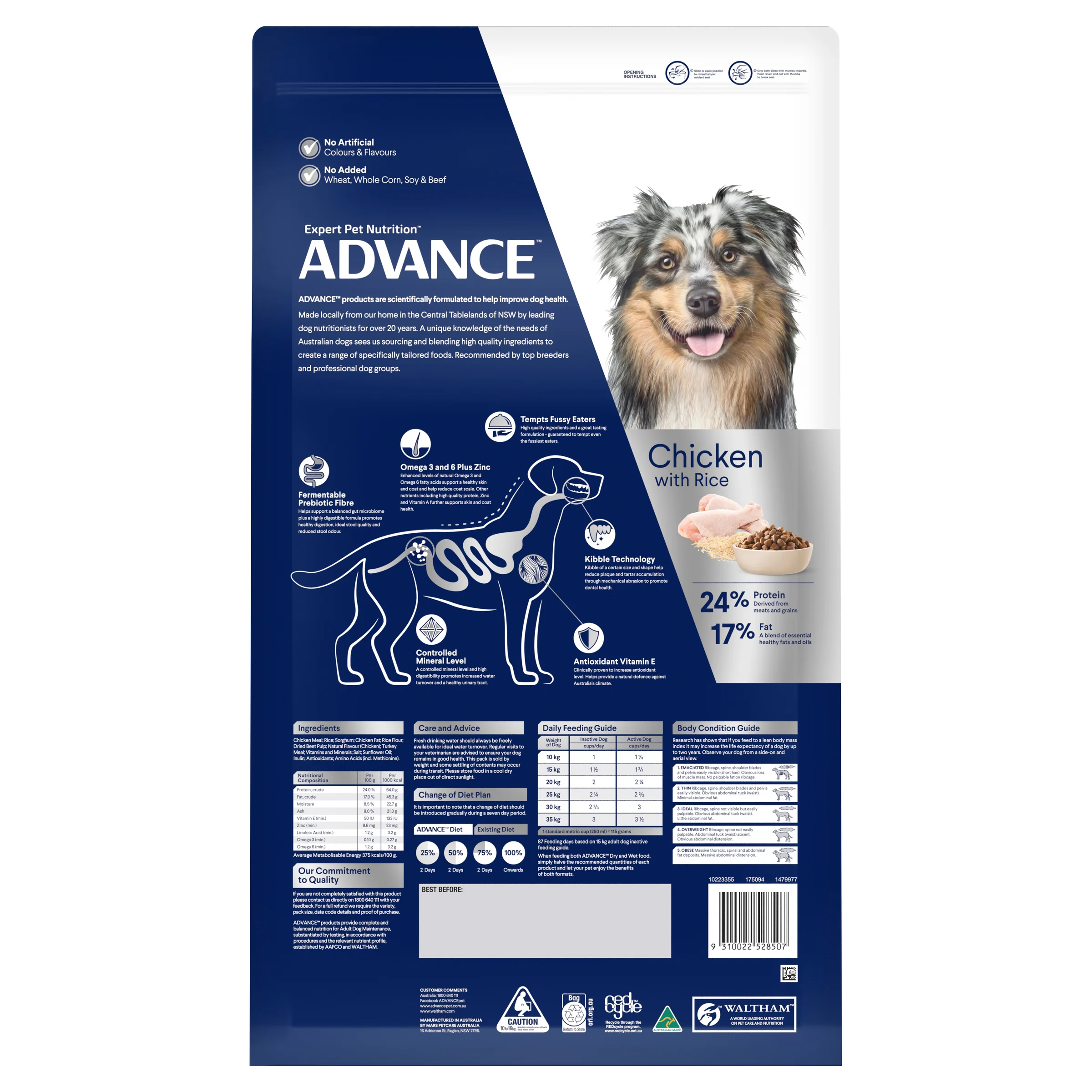 Advance Dog Adult Medium Breed Chicken with Rice Dry Dog Food - Image 2