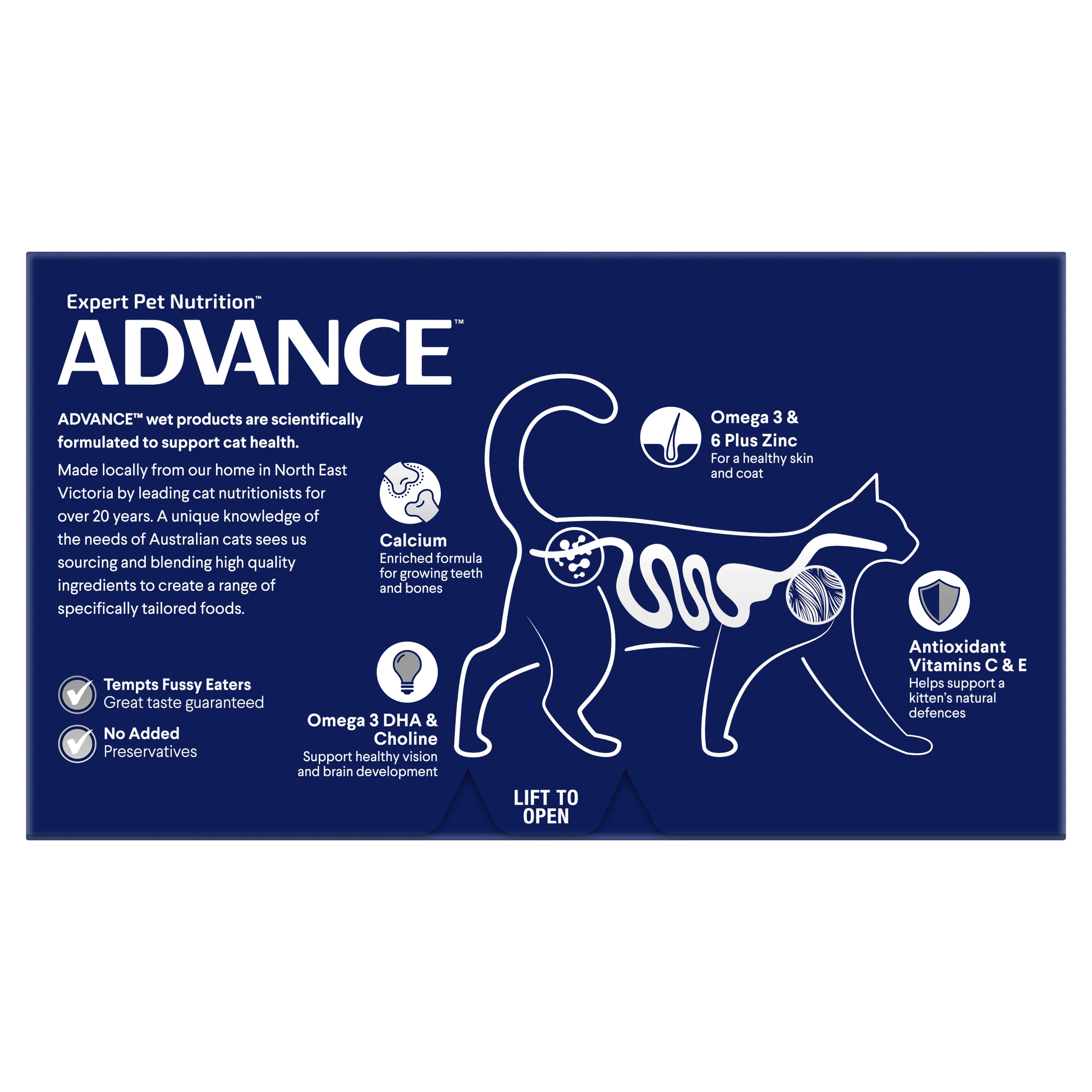 Advance Kitten Chicken And Salmon Trays Wet Cat Food - Image 2