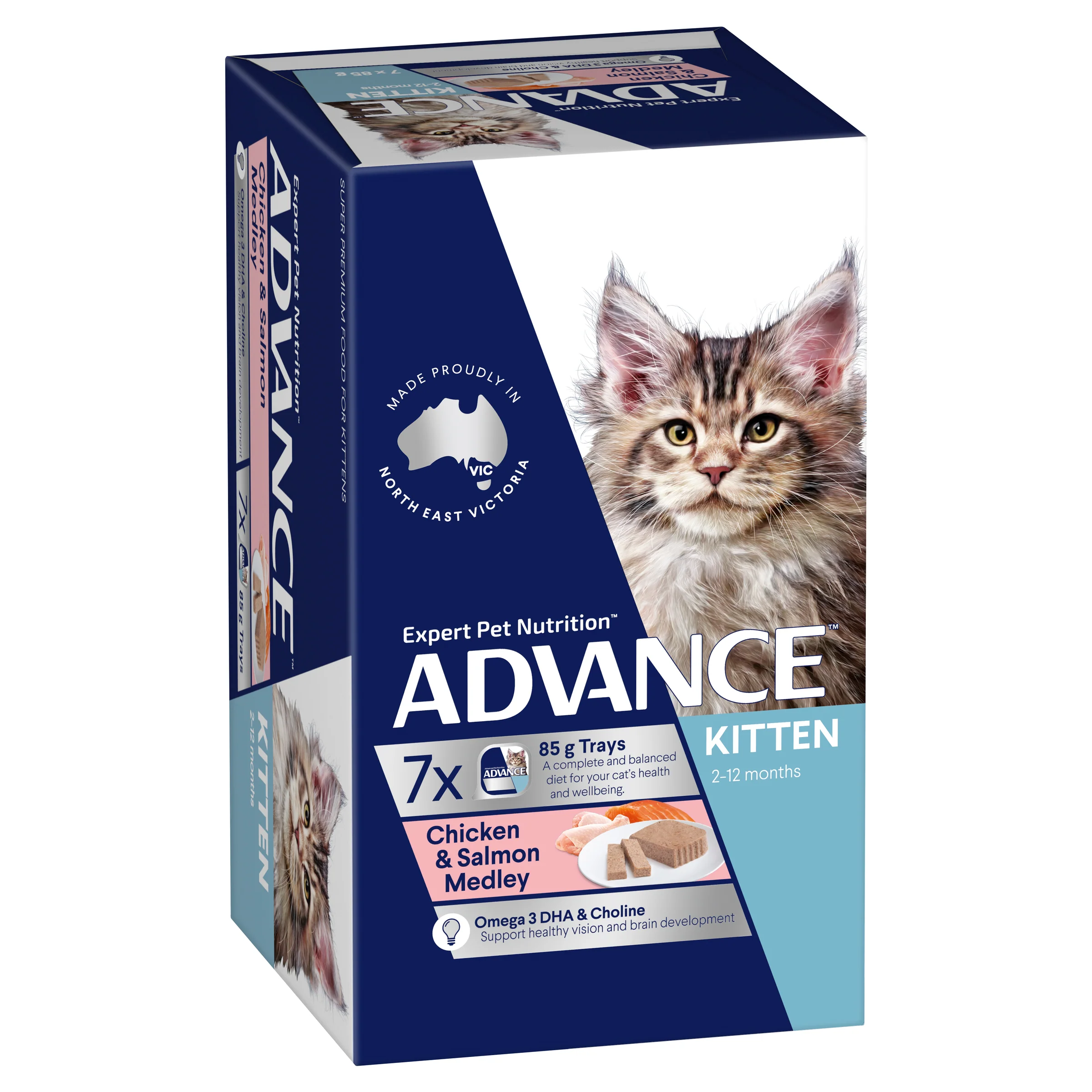 Advance Kitten Chicken And Salmon Trays Wet Cat Food - Image 8