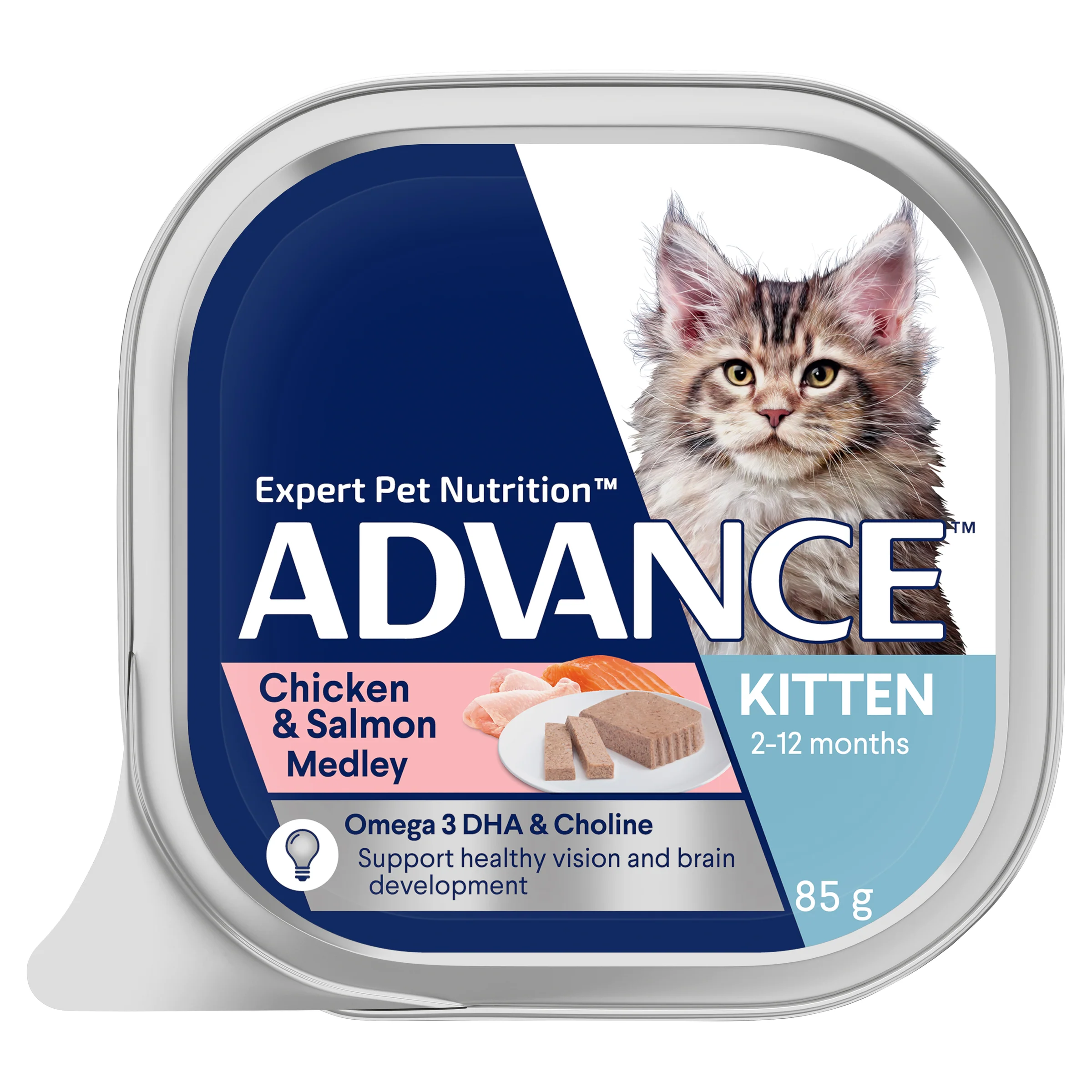 Advance Kitten Chicken And Salmon Trays Wet Cat Food - Image 9
