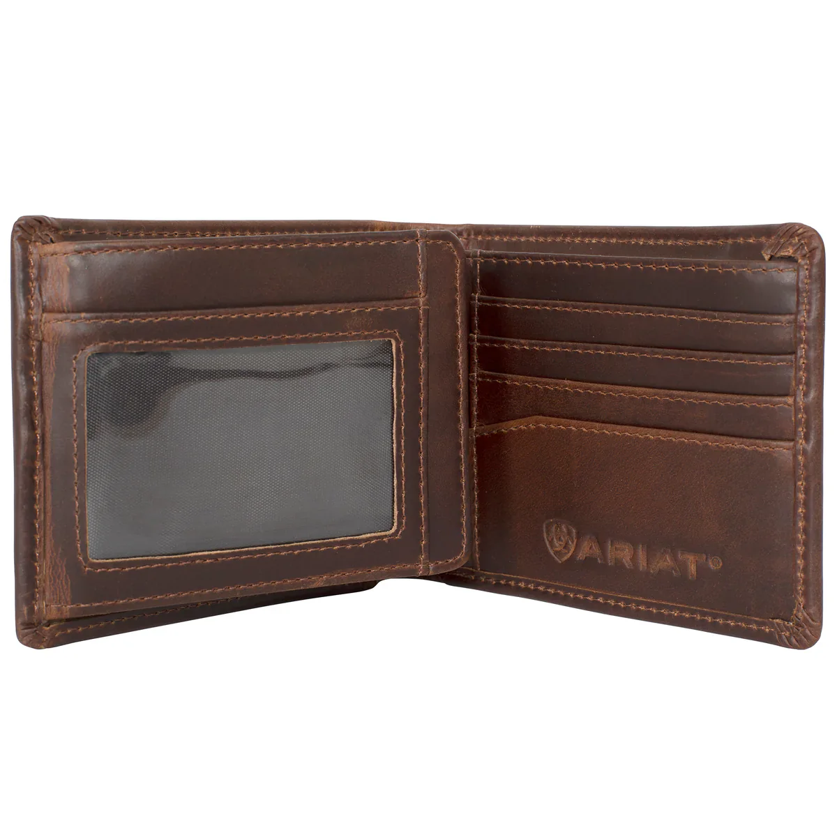 Ariat Bi-Fold Wallet Brown - Image 3
