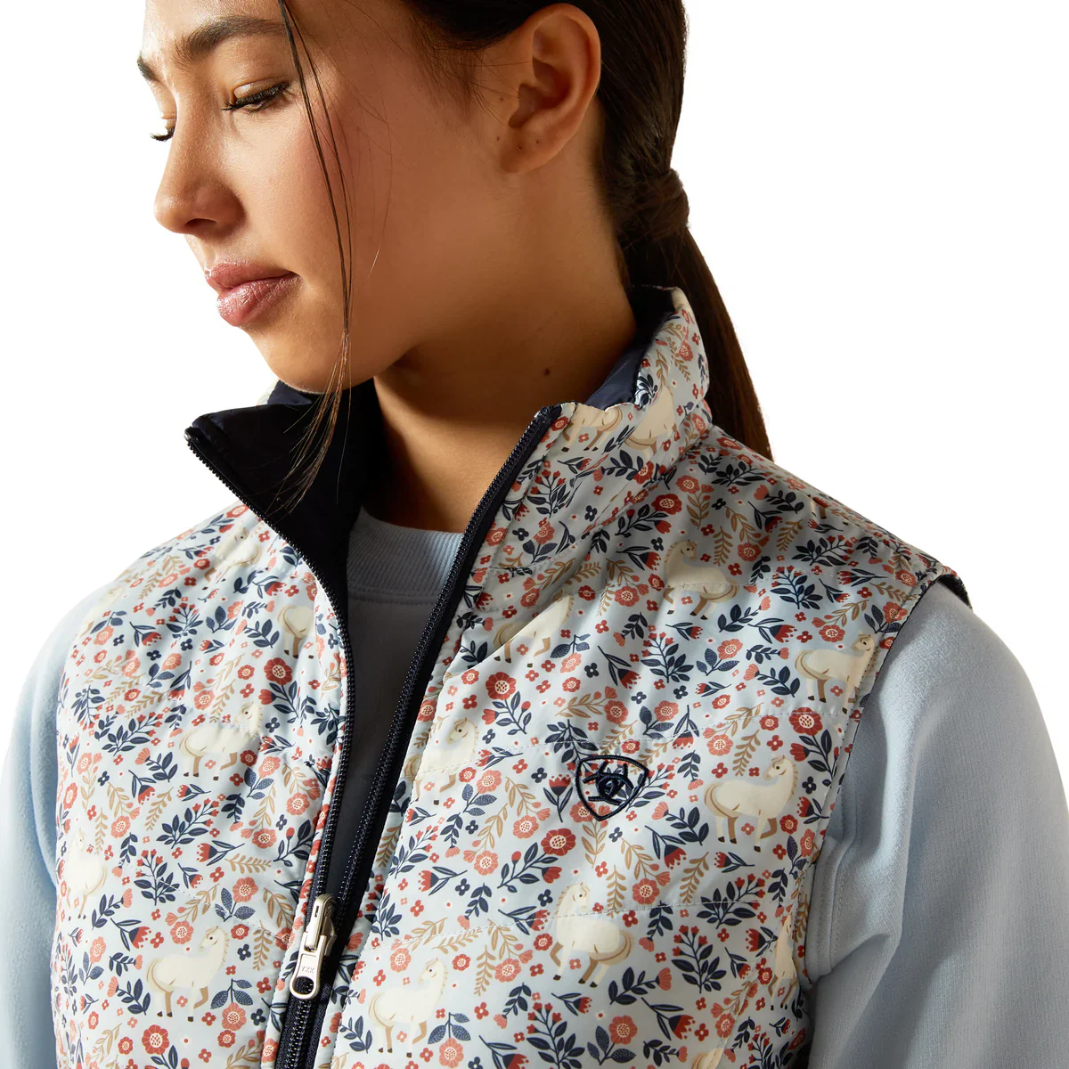Ariat Girls Bella Reversible Insulated Vest - Image 3