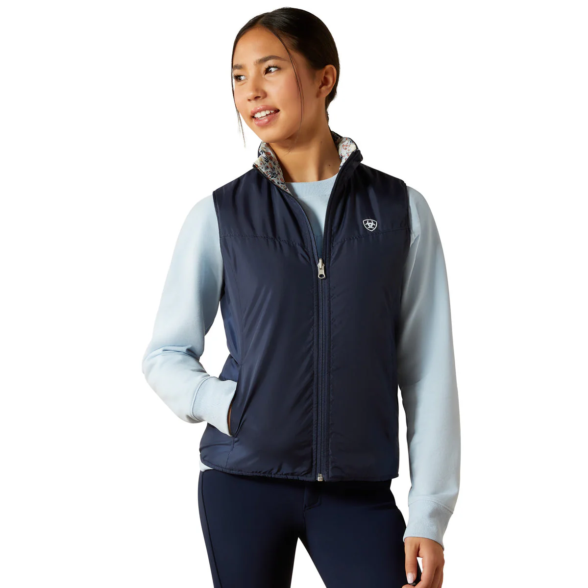Ariat Girls Bella Reversible Insulated Vest - Image 5