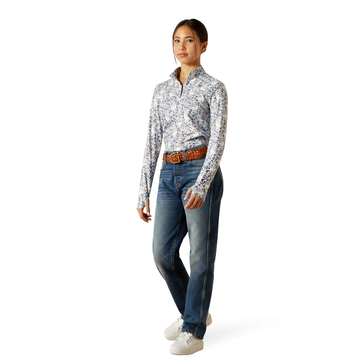 Ariat Girls Lowell 3.0 1/4 Zip Baselayer - Image 2