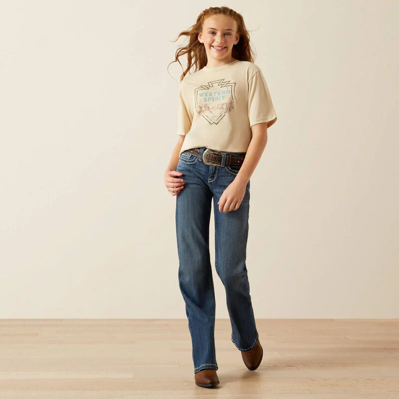 Ariat Girls Western Spirit SS Tee - Image 4