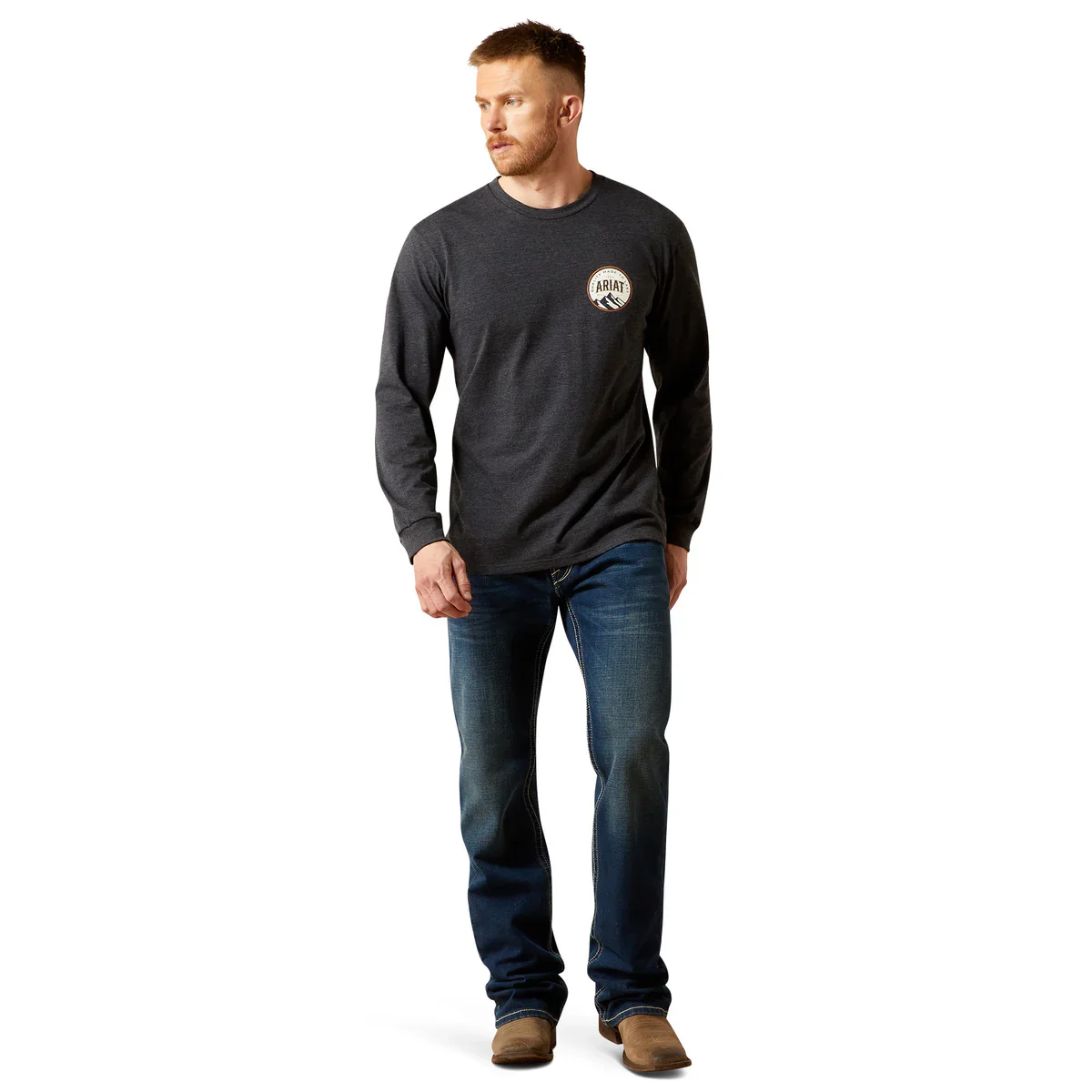 Ariat Mens Circle A LS Tee - Image 2