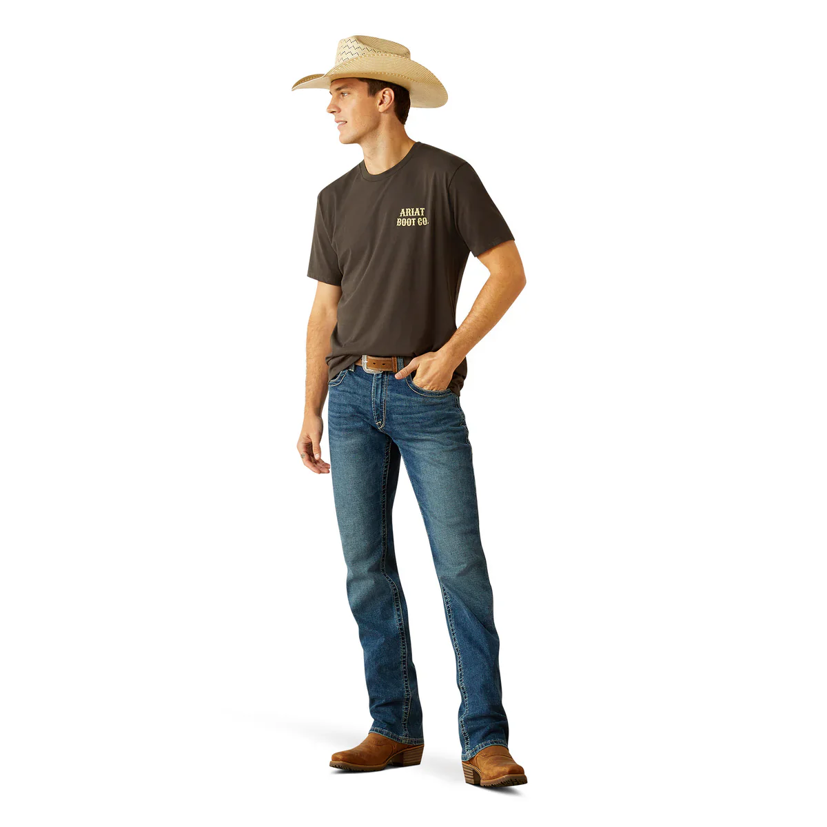 Ariat Mens Cowboy Cocky SS Tee - Image 2
