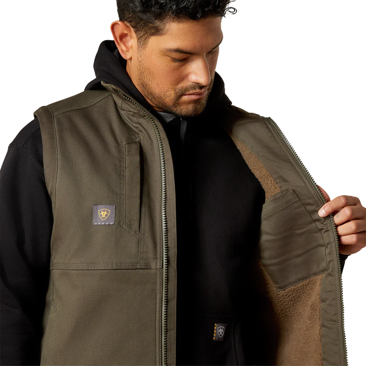 Ariat Mens Rebar Duracanvas Vest - Image 3