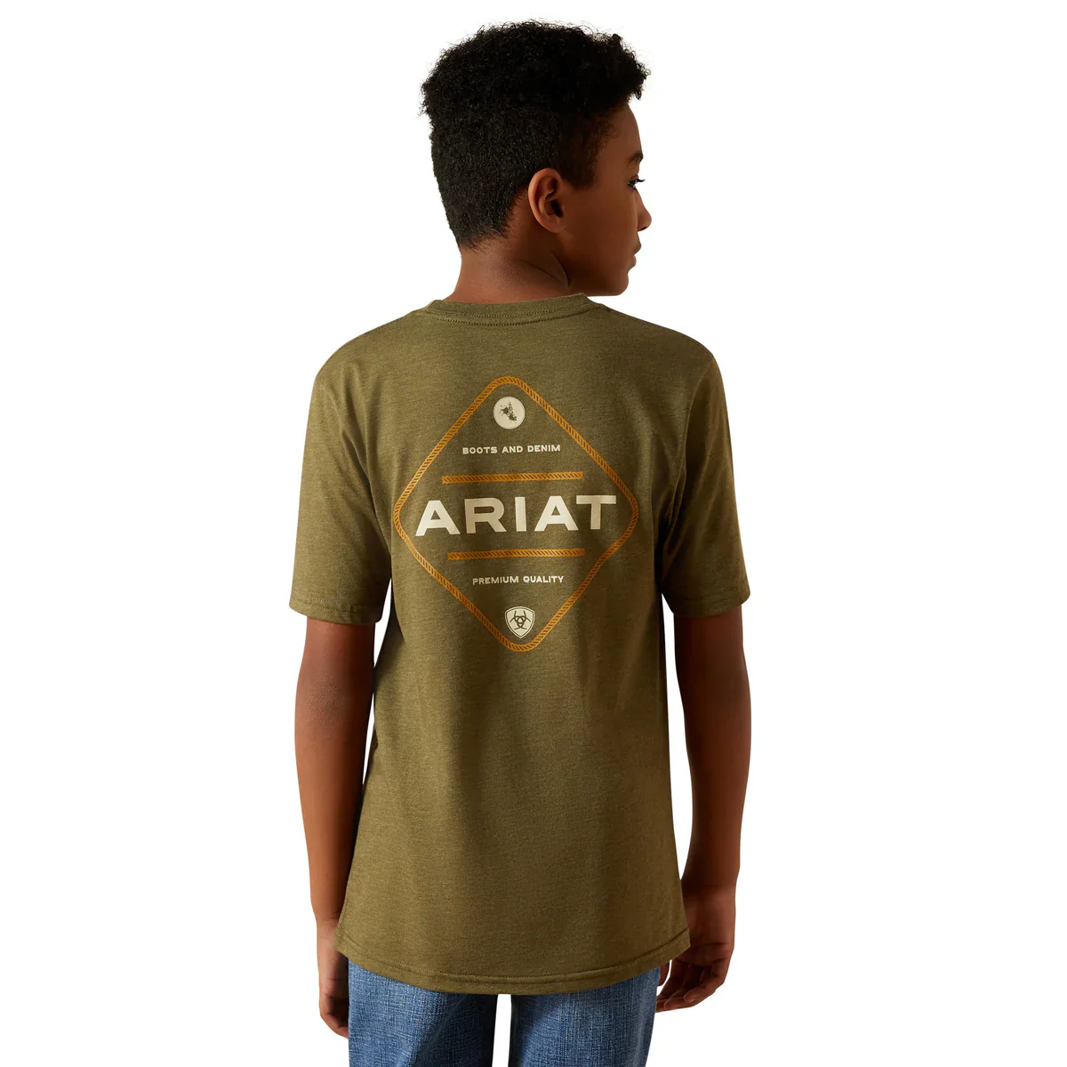 Ariat Mens Roped Diamond Short Sleeve - Image 3