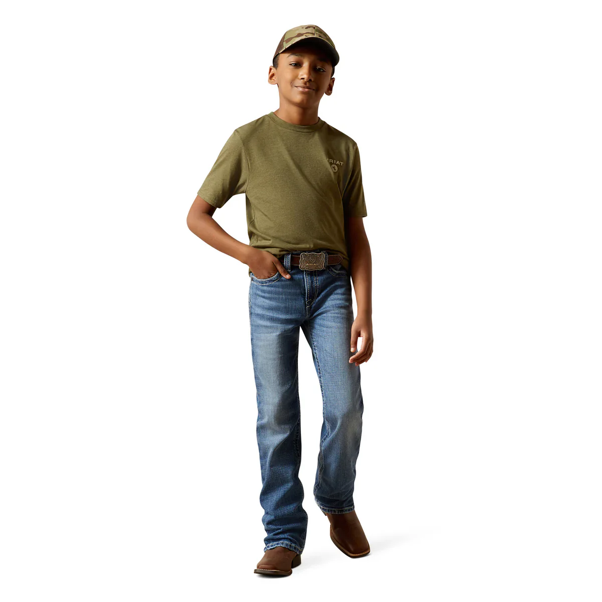 Ariat Mens Roped Diamond Short Sleeve - Image 4