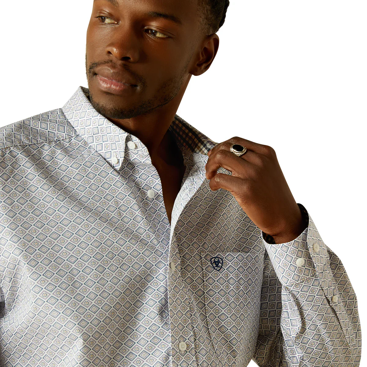 Ariat Mens Wrinkle Free Declan LS Shirt - Image 4