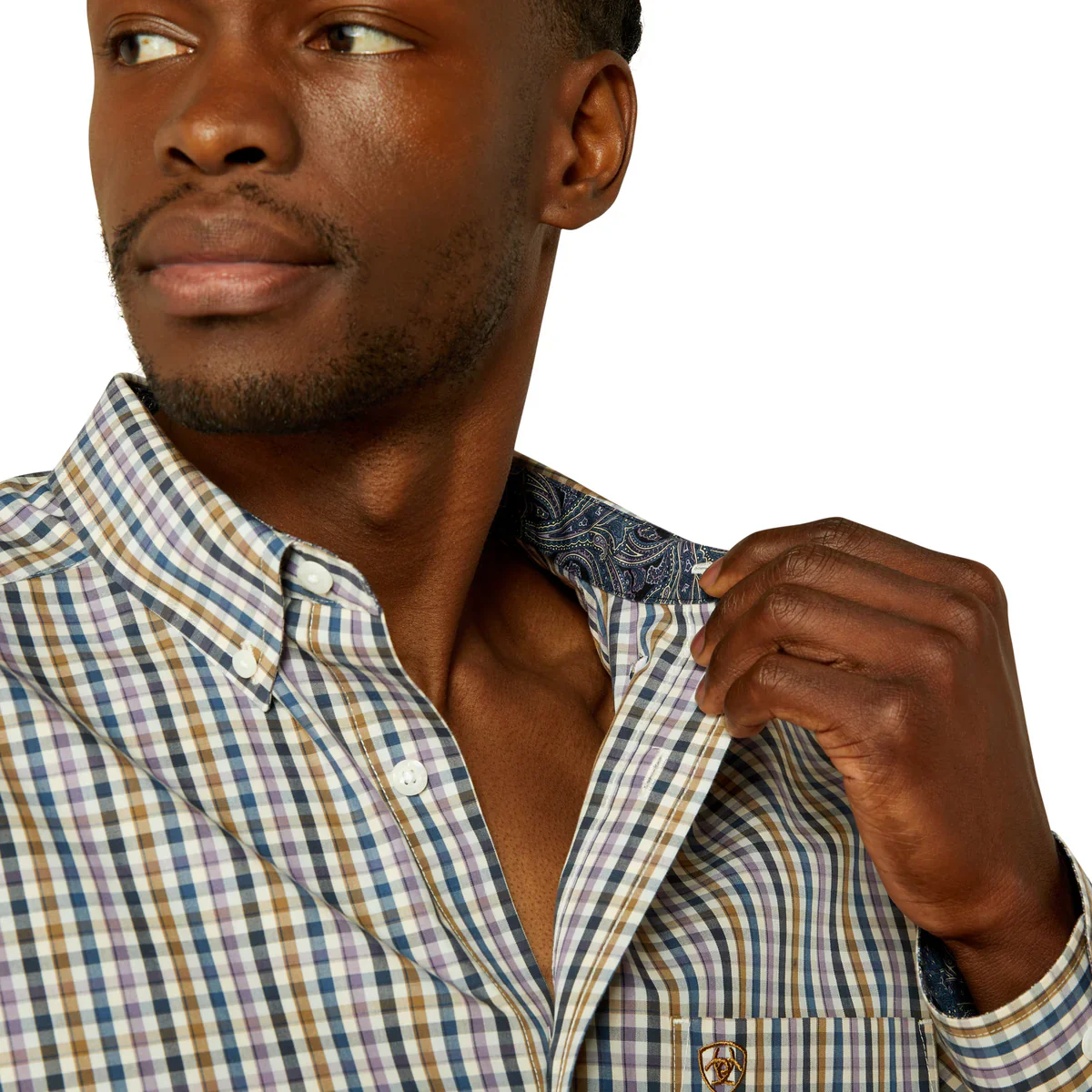 Ariat Mens Wrinkle Free Dusty LS Shirt - Image 4