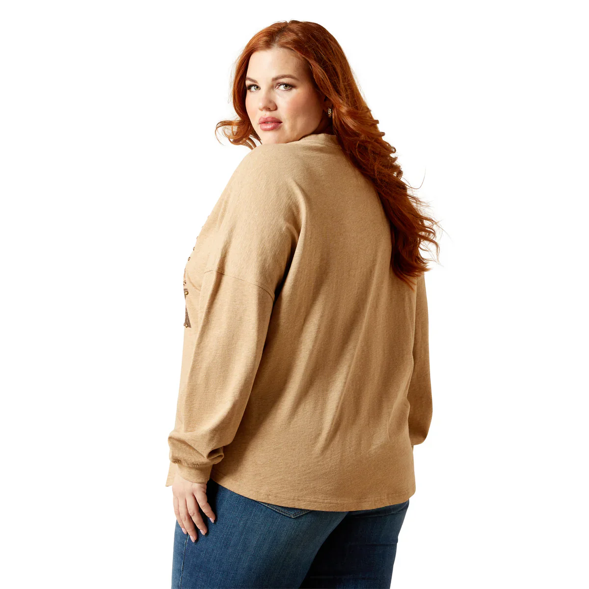 Ariat WMS Canvas Oversized Long Sleeve Tee - Image 11