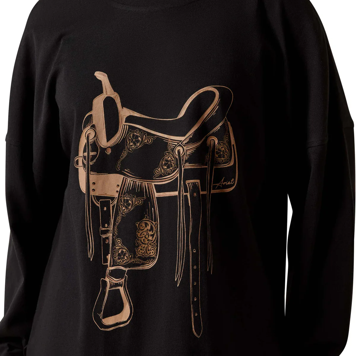 Ariat WMS Canvas Oversized Long Sleeve Tee - Image 3