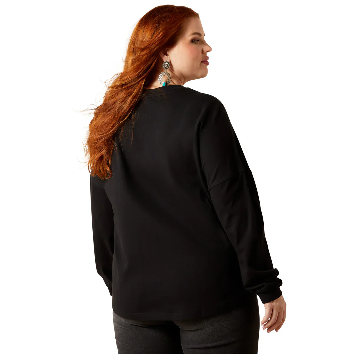 Ariat WMS Canvas Oversized Long Sleeve Tee - Image 6