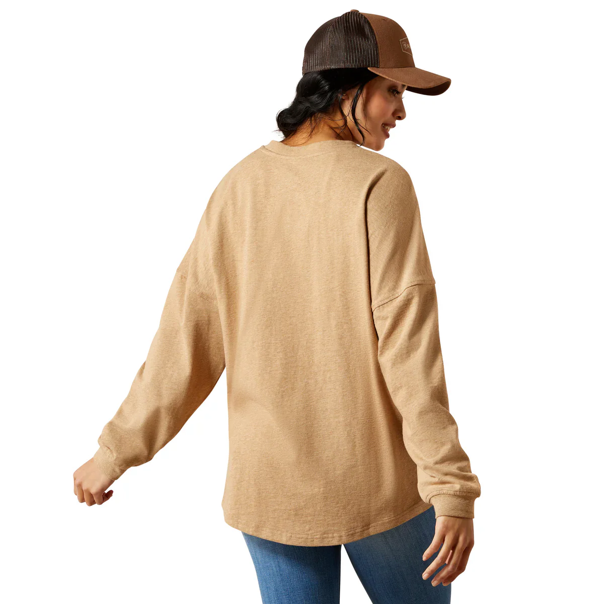 Ariat WMS Canvas Oversized Long Sleeve Tee - Image 9
