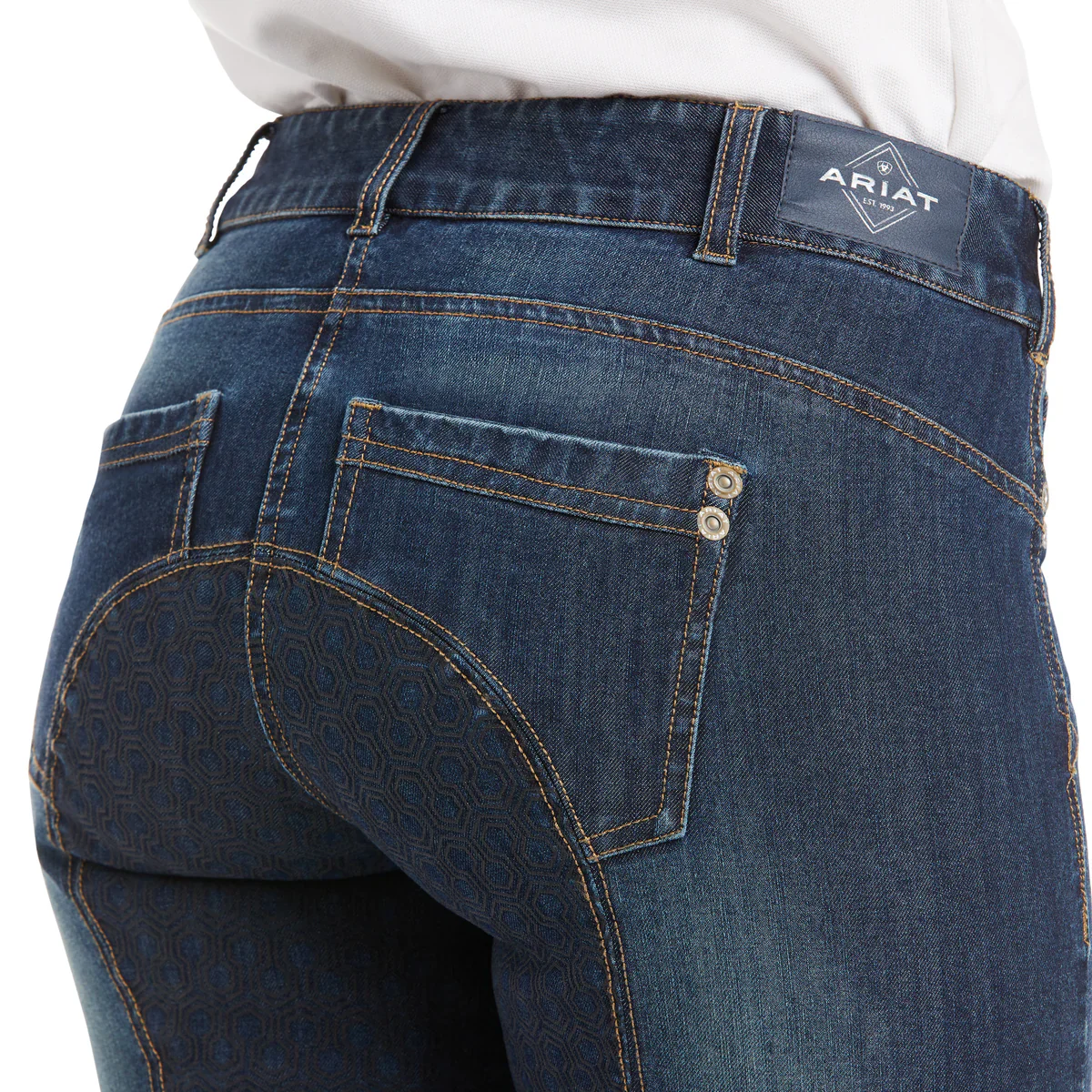 Ariat WMS Halo Denim Full Seat Breeches - Image 2