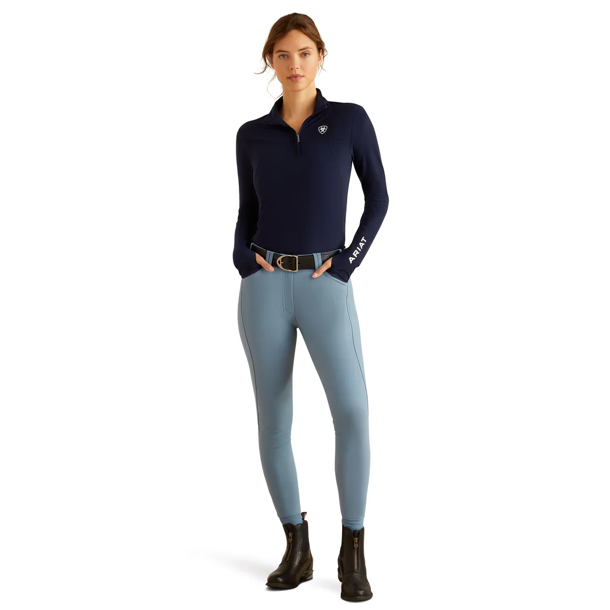 Ariat WMS Lowell 3.0 1/4 Zip Baselayer Shirt - Image 4