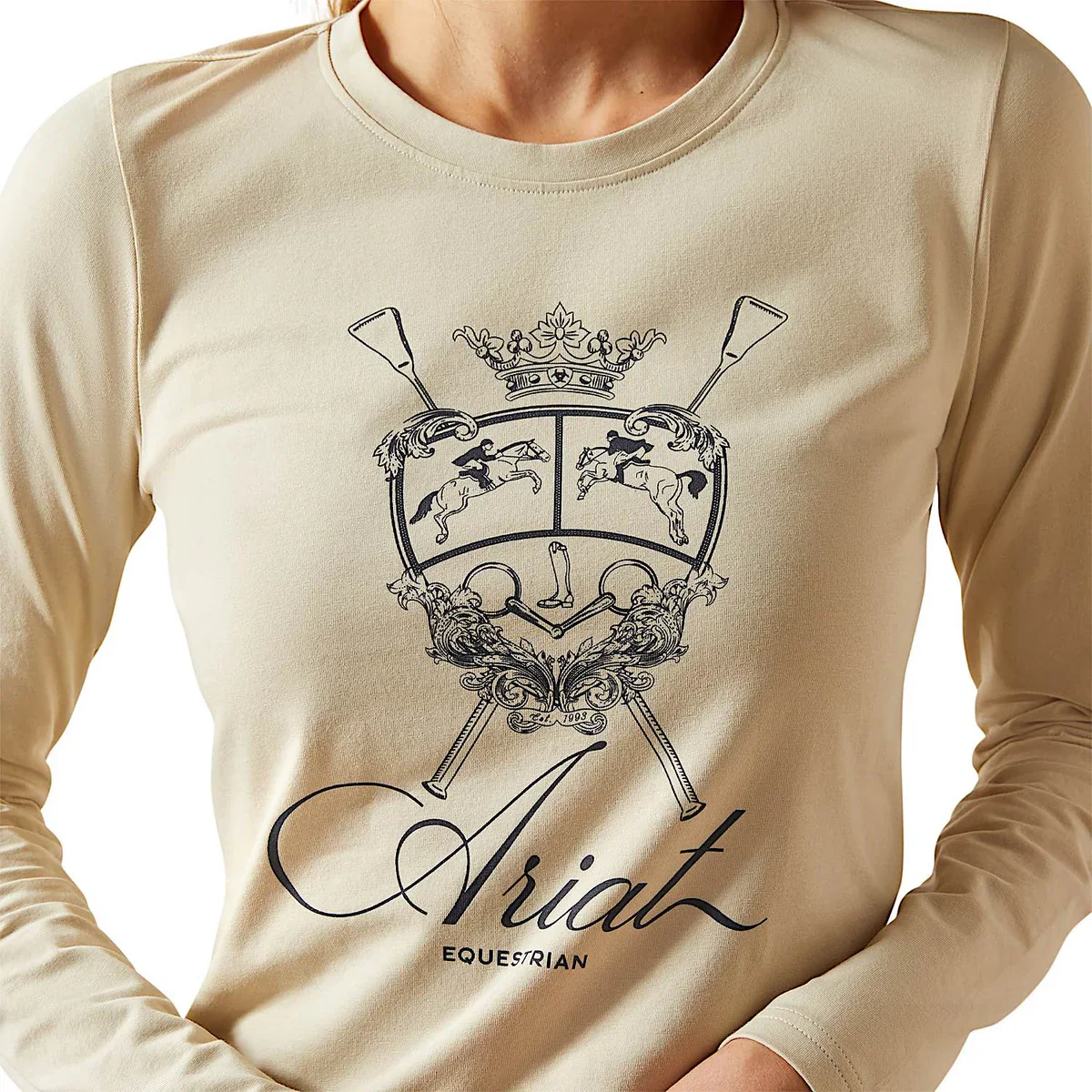 Ariat WMS Ritzy Logo LS Tee - Image 3