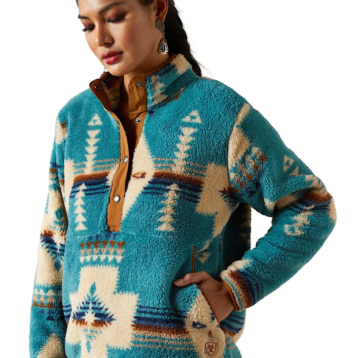 Ariat Womens Berber Snap Front Sweatshirt - Image 2