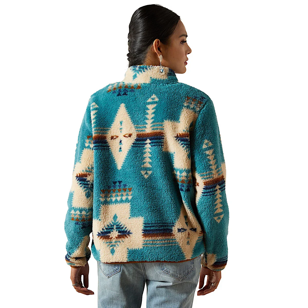 Ariat Womens Berber Snap Front Sweatshirt - Image 4