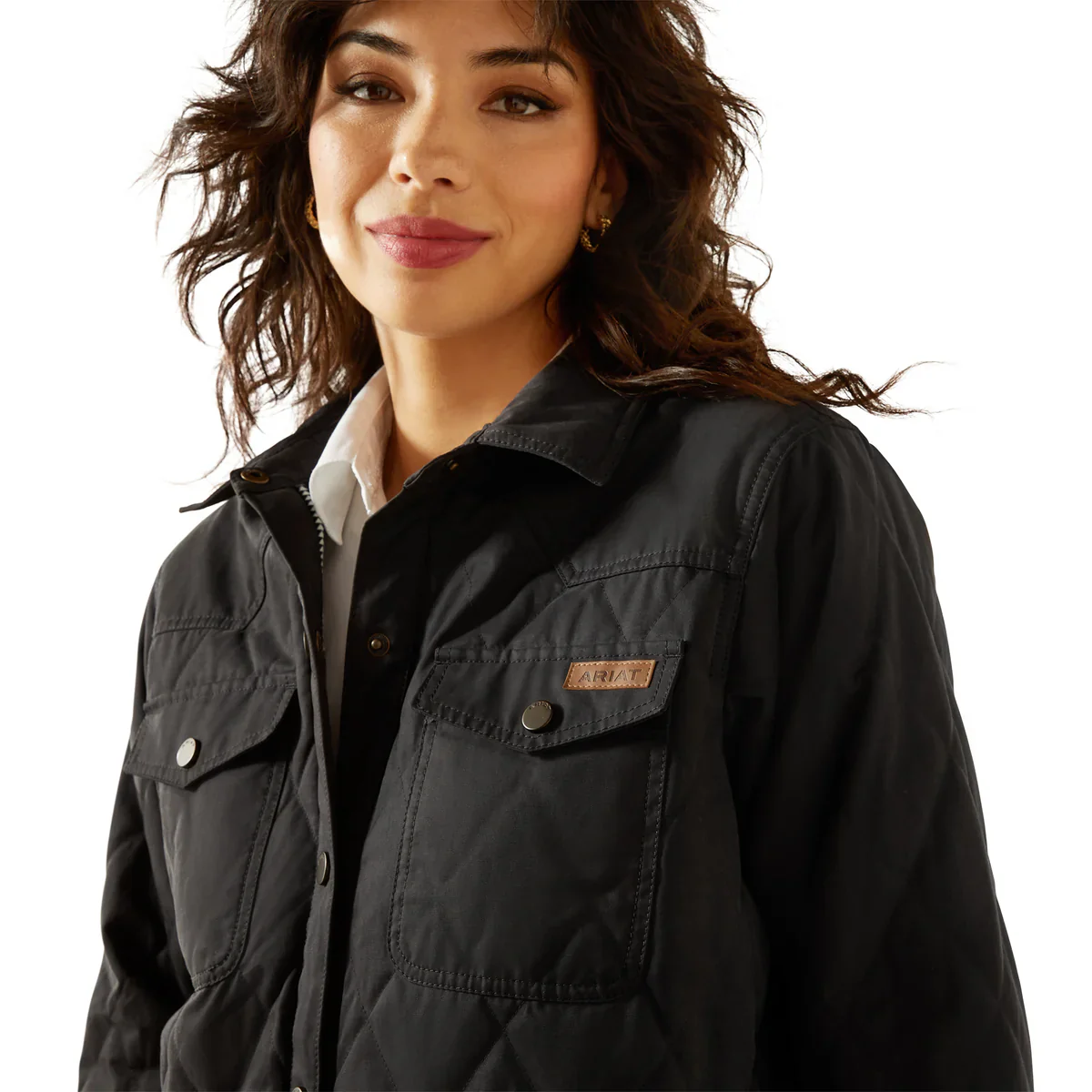 Ariat Womens Grizzly Quilted Barn Jacket - Image 2