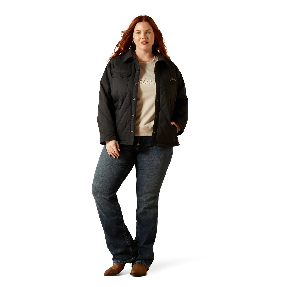 Ariat Womens Grizzly Quilted Barn Jacket - Image 4