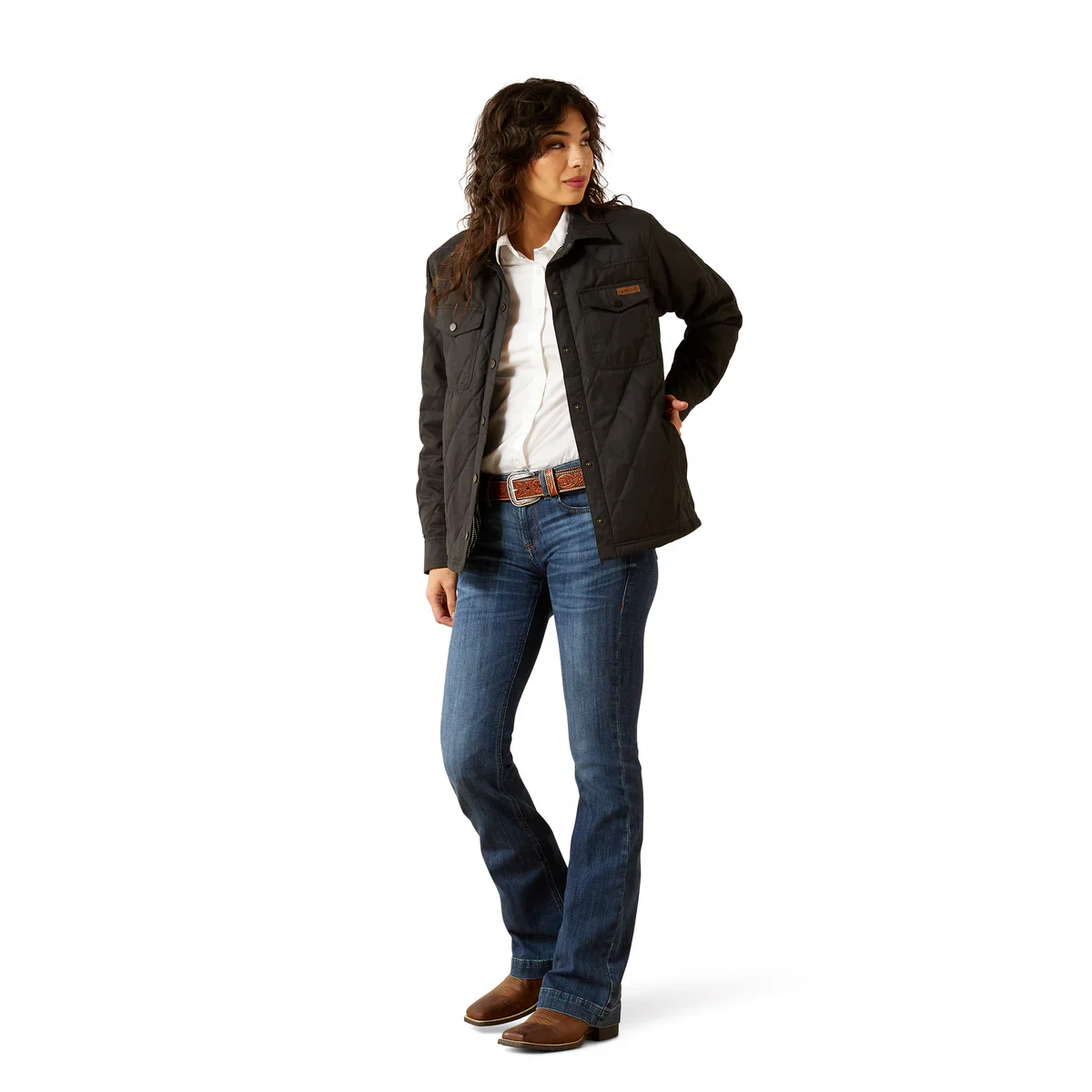 Ariat Womens Grizzly Quilted Barn Jacket - Image 5