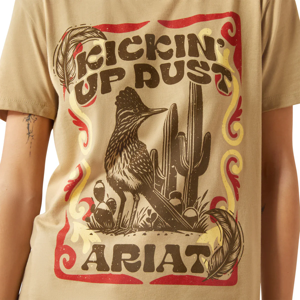 Ariat Womens Kickin Up Dust Short Sleeve Tee - Image 3