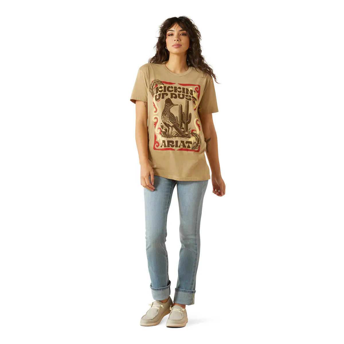 Ariat Womens Kickin Up Dust Short Sleeve Tee - Image 4