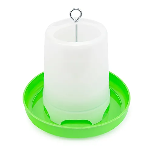 Bainbridge Green And White Hanging Poultry Feeder - Image 2