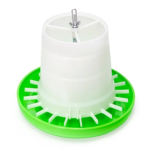Bainbridge Green And White Hanging Poultry Feeder - Image 3