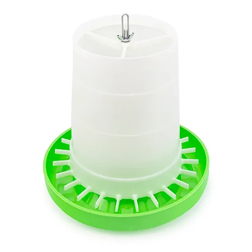 Bainbridge Green And White Hanging Poultry Feeder - Image 4