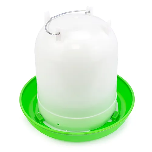 Bainbridge Green And White Straight Poultry Drinker - Image 2
