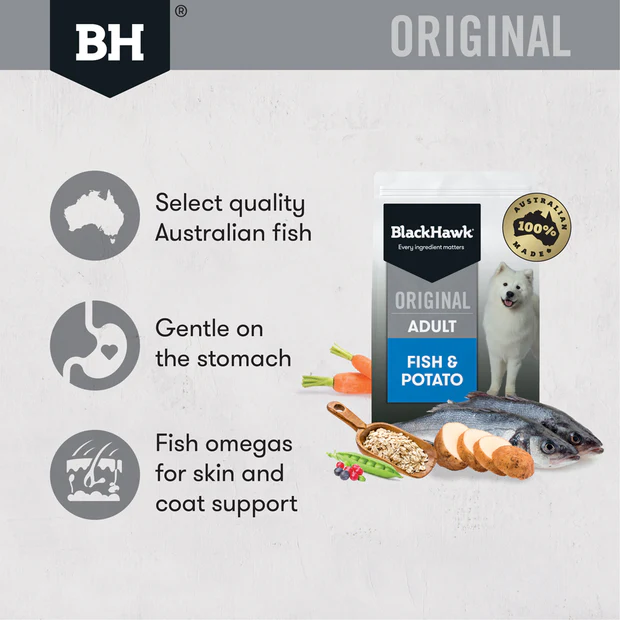 Black Hawk Adult Fish And Potato Dry Dog Food - Image 3