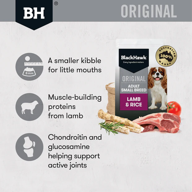 Black Hawk Adult Small Breed Lamb and Rice Dry Dog Food - Image 4