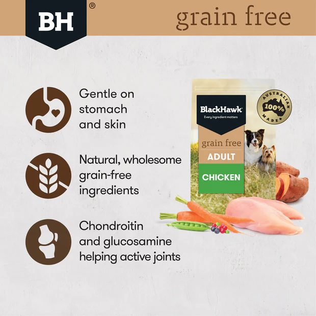 Black Hawk Grain Free Adult Chicken Dry Dog Food - Image 3