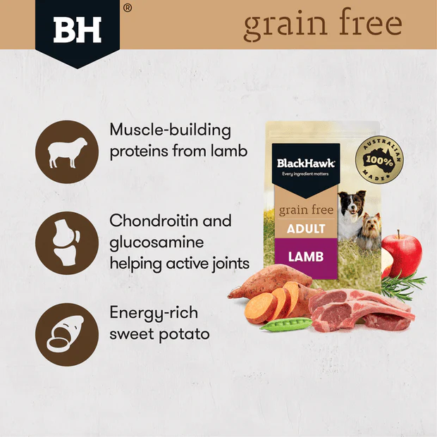 Black Hawk Grain Free Adult Lamb Dry Dog Food - Image 4