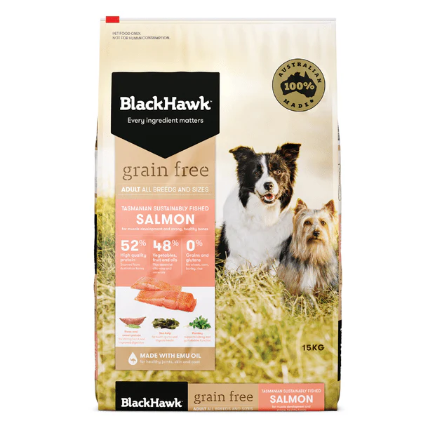 Black Hawk Grain Free Adult Salmon Dry Dog Food - Image 2