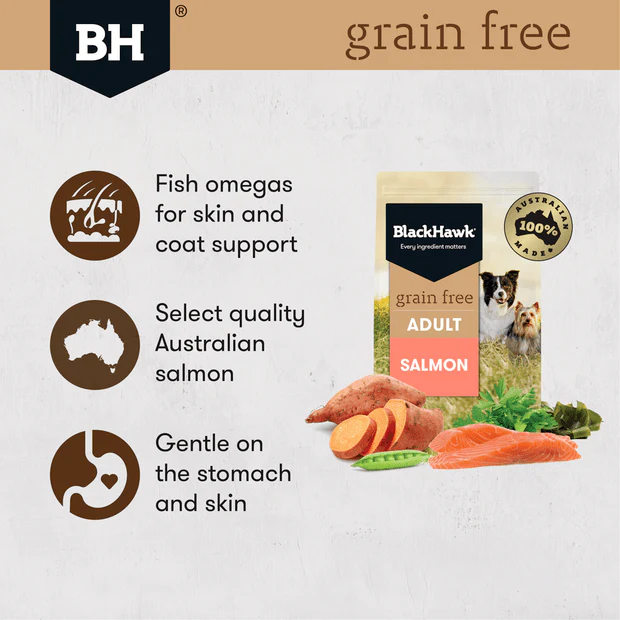 Black Hawk Grain Free Adult Salmon Dry Dog Food - Image 4