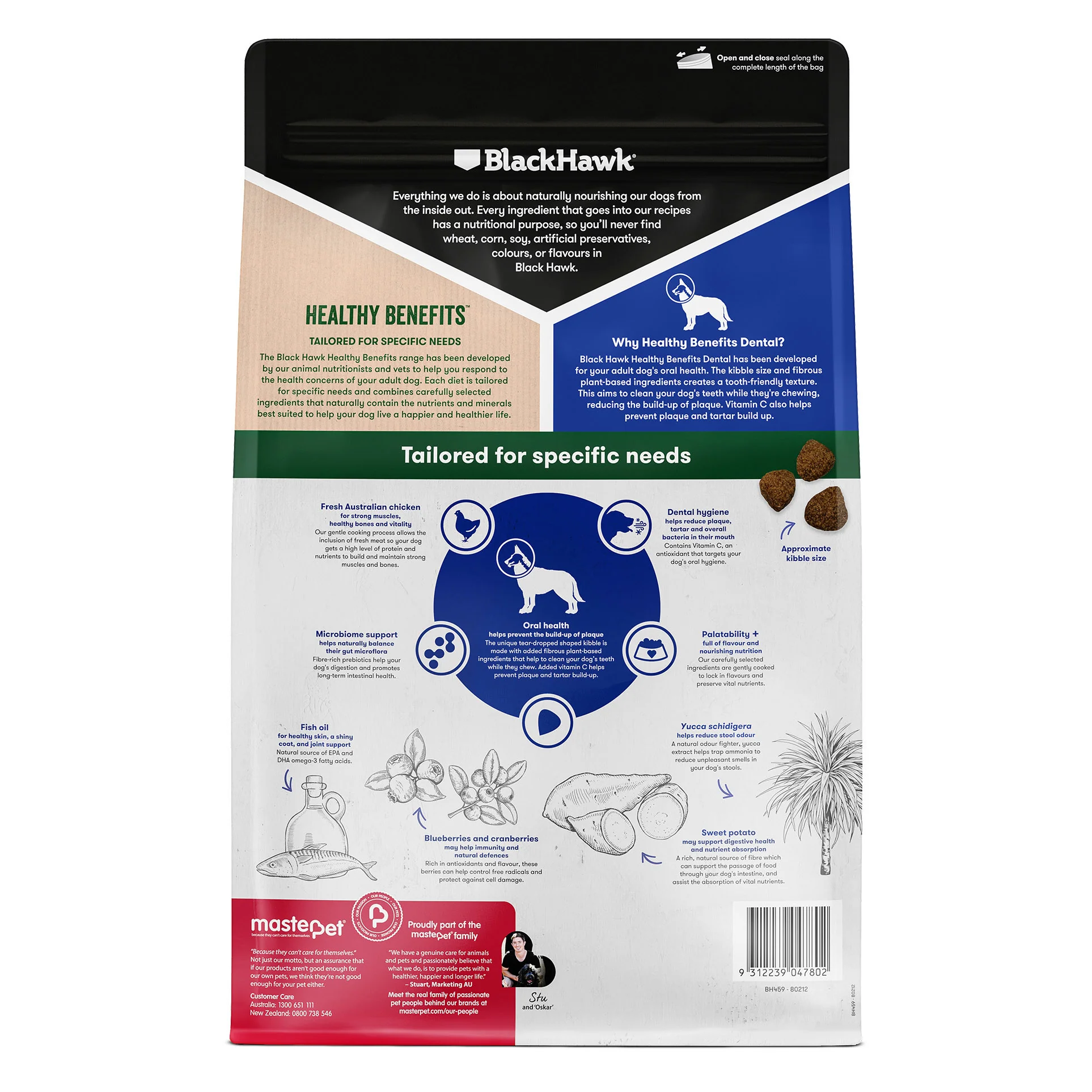 Black Hawk Healthy Benefits Dental Dry Dog Food - Image 2
