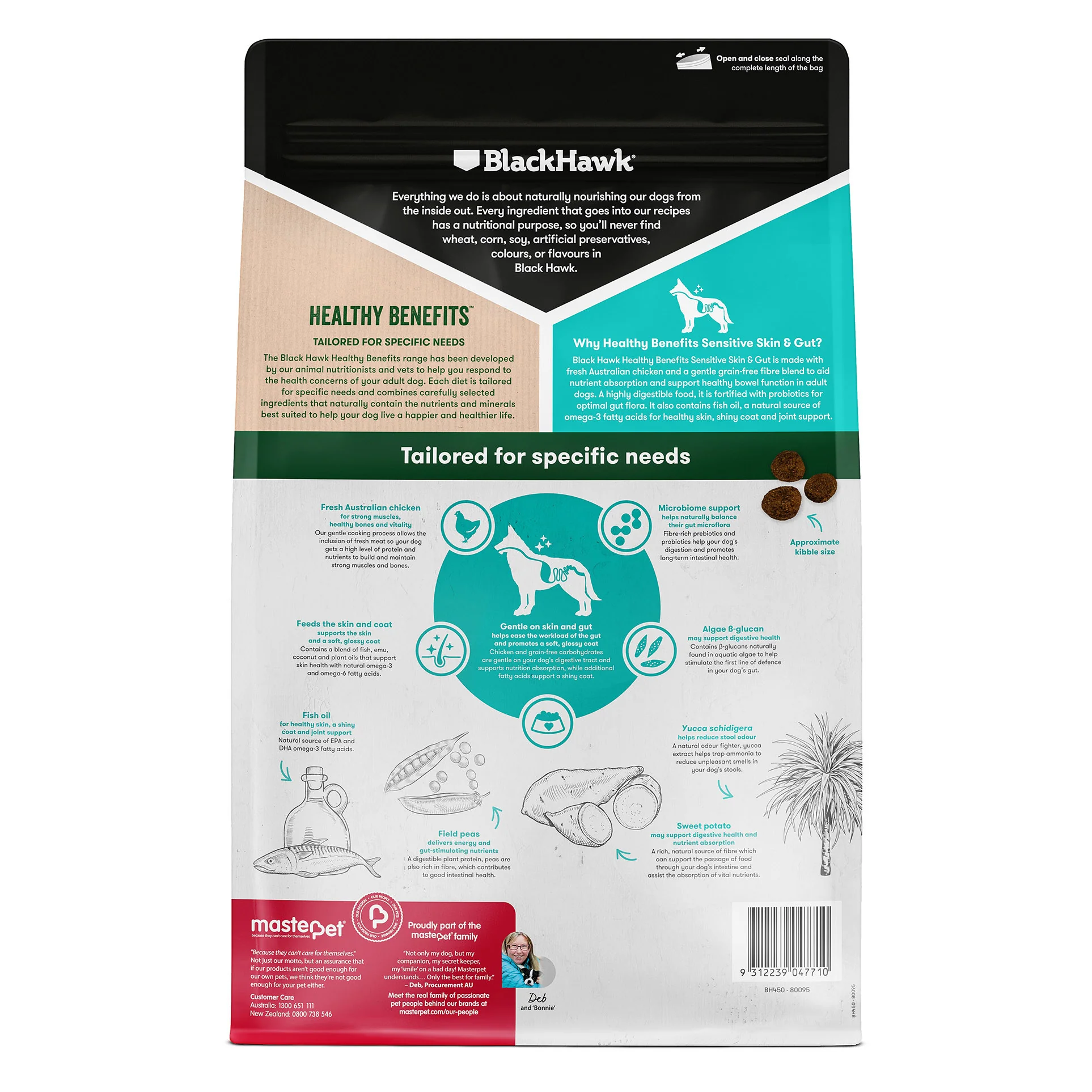 Black Hawk Healthy Benefits Sensitive Skin and Gut Dry Dog Food - Image 2