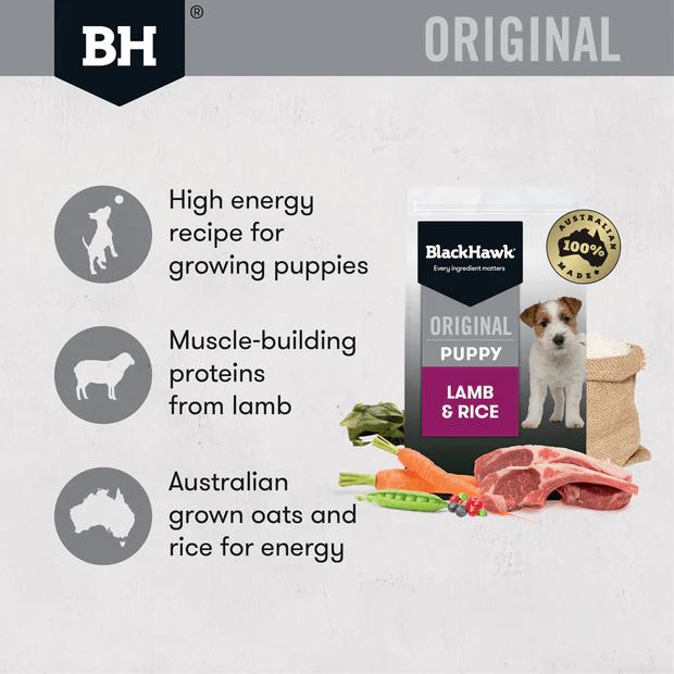 Black Hawk Puppy Large Breed Lamb and Rice Dry Dog Food - Image 4