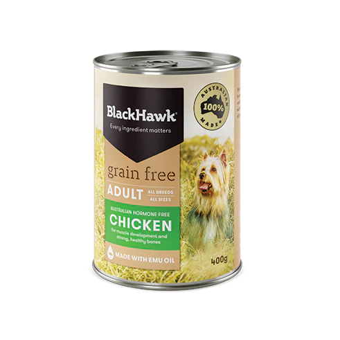 Black Hawk Grain Free Adult Chicken Wet Dog Food 400g - Image 2