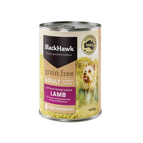 Black Hawk Grain Free Adult Lamb Wet Dog Food 400g - Image 2