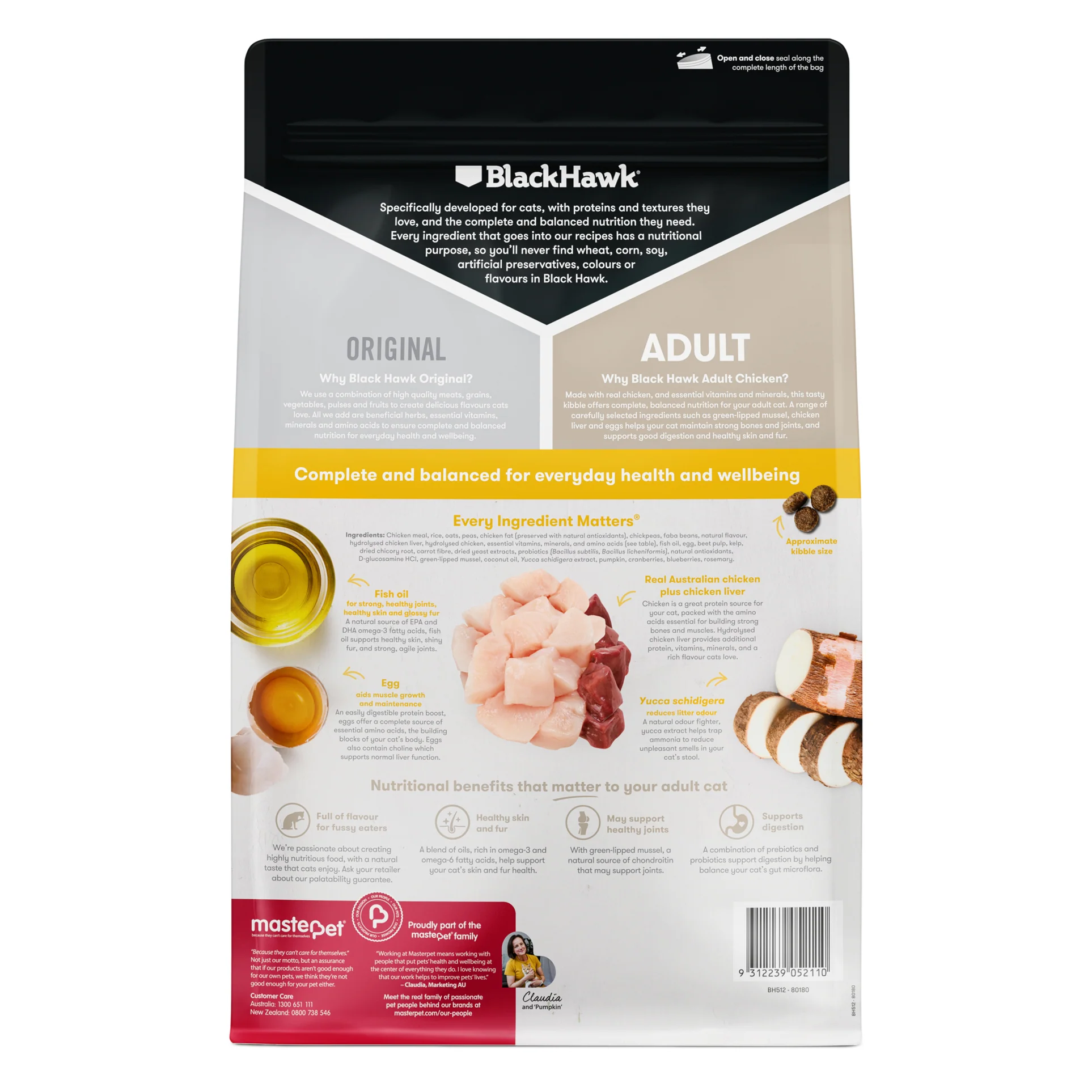 Black Hawk Original Adult Cat Chicken Dry Food - Image 2