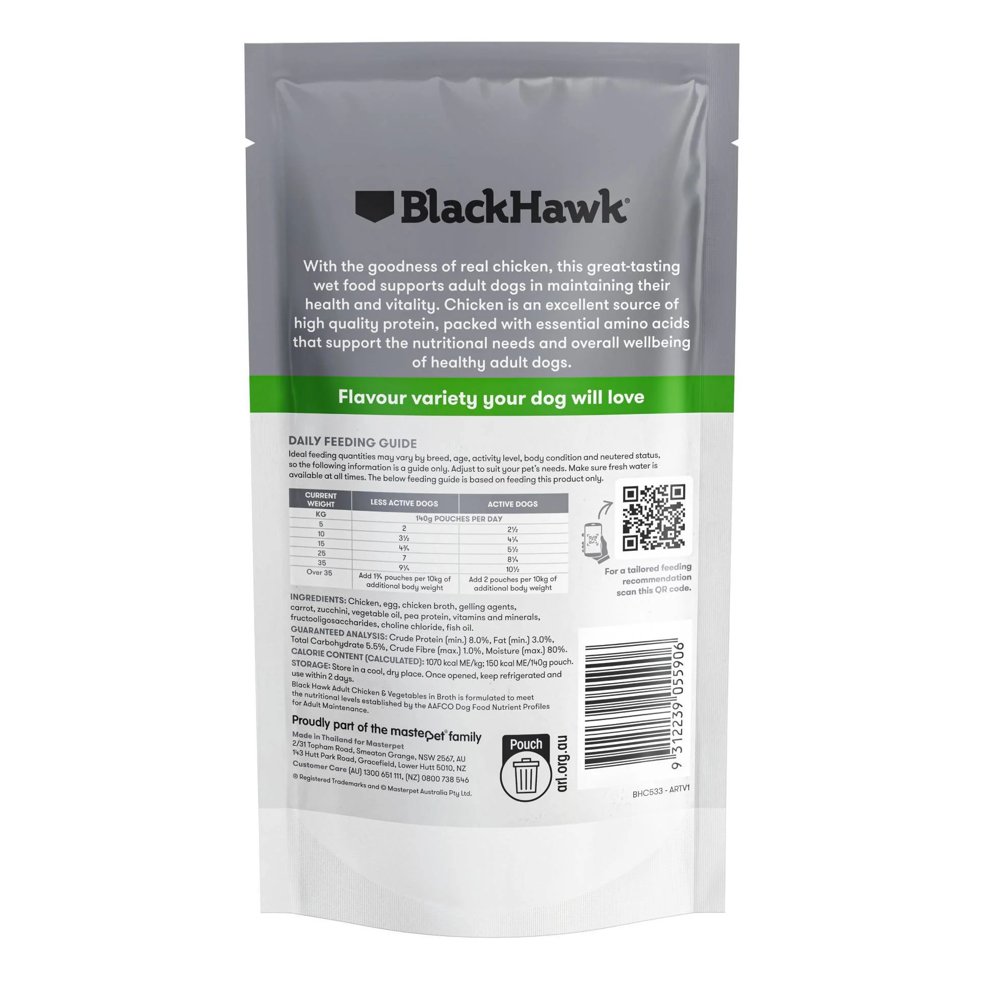 Black Hawk Original Adult Chicken & Veg 140g - Image 2
