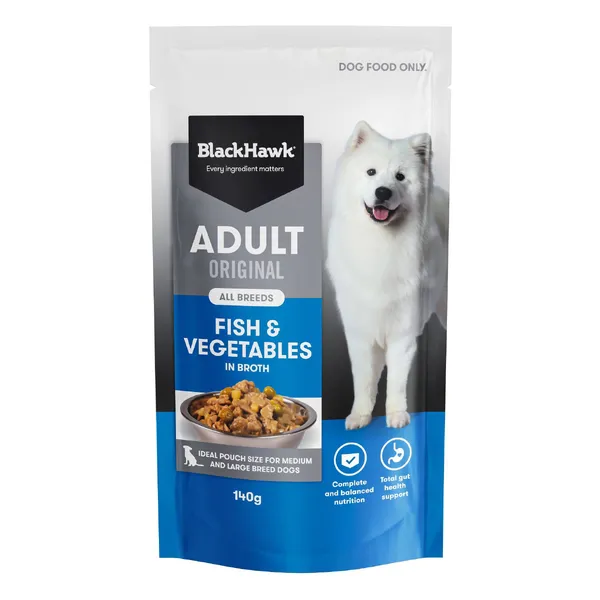 Black Hawk Original Adult Fish & Vegetables 140g